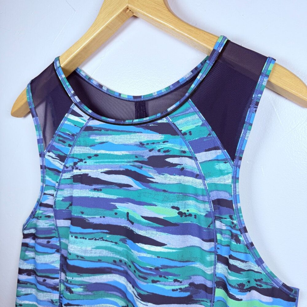 Lululemon Sculp Tank Top Seven Wonders Multi Hero Blue  Medium 8? - Picture 5 of 8
